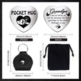 thumbnail image 2 of Heart Double-Sided Engraved Stainless Steel Commemorative Decision Maker Coin Set Pocket Hug Coin Inspirational Quote Coin with Velvet Cloth Drawstring Bags Word 25x25x2mm DIY, 2 of 7