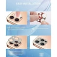thumbnail image 2 of Protecteur d'Objectif de Caméra Pailleté Diamant Compatible avec Iphone 13 Pro/iphone 13 Pro Max, 2 of 4