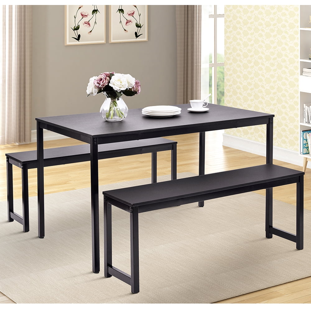uhomepro Dining Room Table Set 3 Piece Breakfast Nook Dining