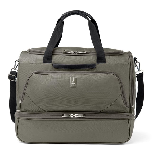 Travelpro Maxlite 5 Softside Carry-on Weekender with Drop-Bottom Compartment, Lightweight Overnight Travel Duffel Bag, Men and Women, Slate Green, 19-Inch