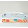 thumbnail image 3 of Mermaid Fleece Blanket Mermaid Throw Blanket, Ocean Life Pattern Fuzzy Blanket Girly Fish Sea Animal Plush Bed Blanket Kawaii Room Decor, 3 of 6