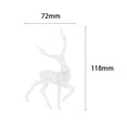 thumbnail image 3 of Christmas Lights Reindeer String Lights - 4.92FT 10LED String Lights USB Operated Christmas Decorations for Xmas Gifts, Clear Deer Decor for Bedroom Mantle Fireplace Porch, 3 of 9