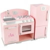 KidKraft - Personalized Pink Retro Kitchen with Pink Script Girl's Name, Ava