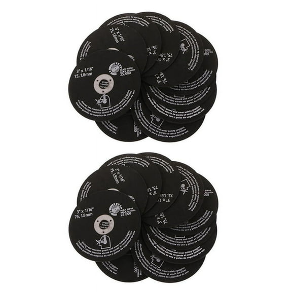 30Pcs 3Inch 75mm Cut Wheel Resin Cutting Disc Fiber Circular Saw Blades for Metal Cutting 75X1.6X10mm