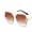 Brown, variant on Womens Vintage Sunglasses Polygonal Resin Lens Metal Frame UV400 Protection Trendy Street Eyewear Everyday Use