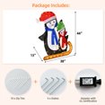 thumbnail image 2 of Gymax Décoration de Noël Lumineuse à LED Pré-Éclairée Pingouins Intérieur Extérieur, 2 of 4