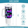 thumbnail image 3 of SKYSONIC 40oz Colorful Butterflies Tumbler With Lid And Straw Travel Coffee Mug Stainless Steel Insulated Thermal Tumblers Cup, 3 of 7