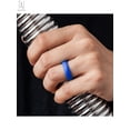 thumbnail image 6 of Gustave Pack of 7 Silicone Wedding Ring for Men, Antibacterial Rubber Band Rings Fit for Sports& Outdoors "Size 12", 6 of 7