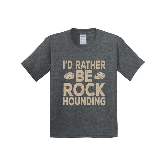 Inktastic Rather Be Rock Hounding Geology Youth T-Shirt