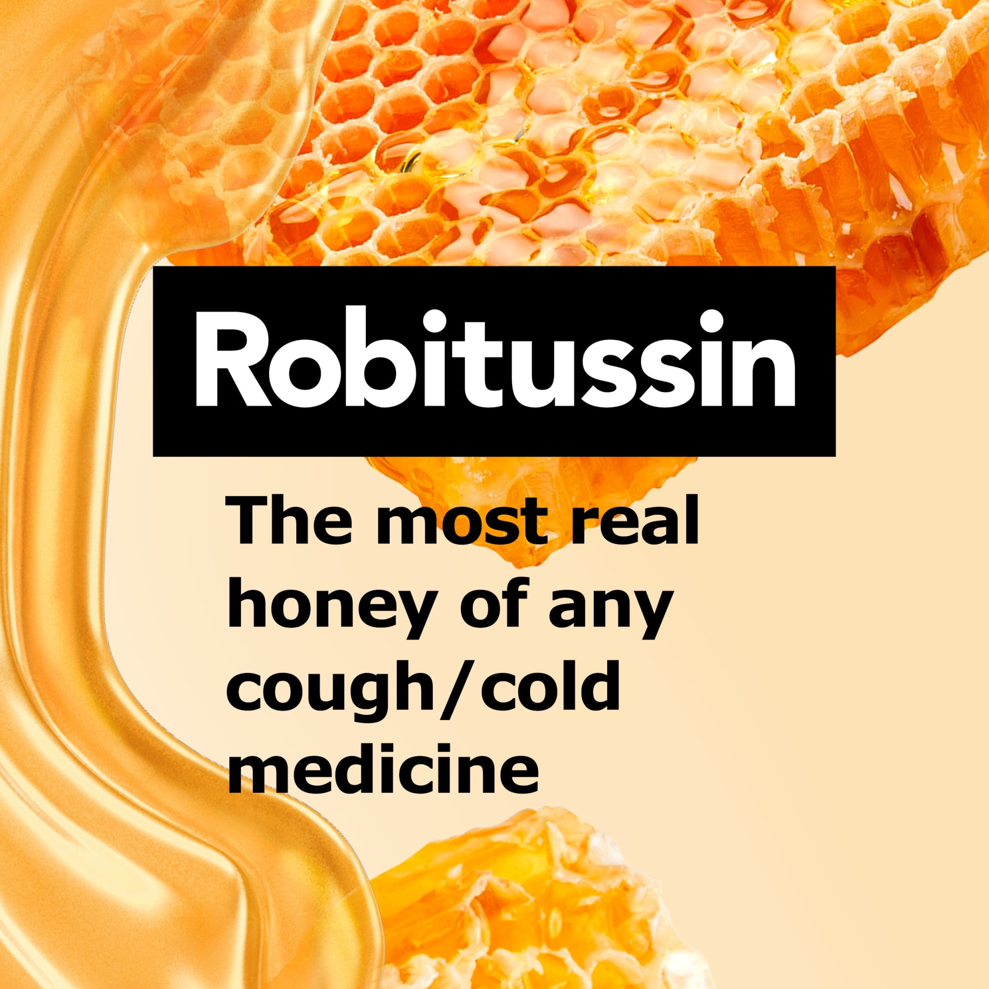 Robitussin Honey Severe Cough, Flu & Sore Throat Nighttime Max Syrup, Ages 12+, 4 Oz