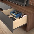 thumbnail image 3 of Nexera Radar 60-inch TV Stand, Walnut & Charcoal, 3 of 6