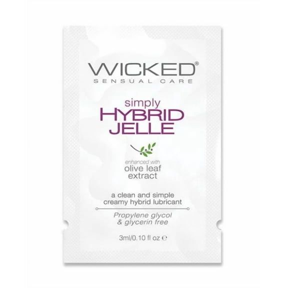 Wicked Sensual Care Simply Hybrid Jelle Lubricant - .1 oz