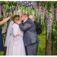 thumbnail image 5 of 12 piezas 3.6 'Seda artificial Wisteria Vine Ratta Colgante Flor Guirnalda Cuerda Fiesta en casa Boda Decoración Rosa brillar Electrónica, 5 of 5