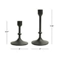 thumbnail image 2 of Better Homes & Gardens Black Cast Iron Metal Taper Candle Holder, 2-Pack, 2 of 11