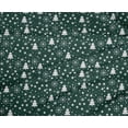 thumbnail image 4 of oneOone Polyester Lycra Teal Green Fabric Snowflake,Star & Tree Diy Clothing Quilting Fabric Print Fabric By Yard 56 Inch Wide, 4 of 4