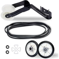 Dryer Repair Kit For Maytag MEDC300BW0 MEDC200XW3 MEDC300XW0 Dryer Repair Kit Drum Rollers 14210017 Belt 341241 Idler Pulley 14210023