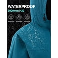 thumbnail image 3 of Pdbokew Packable Rain Jacket for Women Waterproof Raincoats with Hood Dark Green L, 3 of 6