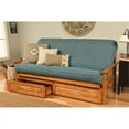 thumbnail image 2 of Kodiak Furniture Monterey Frame with Linen Fabric Mattress in Blue/Butternut, 2 of 3