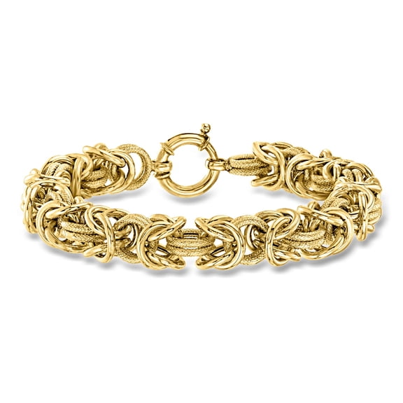 Ross-Simons 18kt Gold Over Sterling Byzantine Bracelet, Women's, Adult
