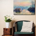 thumbnail image 2 of Wall26 Sun Setting Over The Seine at Lavacourt. Winter Effect by Claude Monet - Canvas Print Wall Art Famous Oil Painting Reproduction - 32" x 48", 2 of 3
