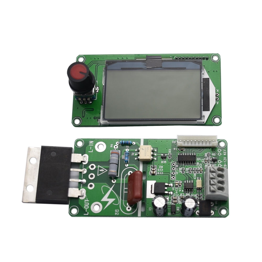100A Digital LCD Double Pulse Encoder Spot Welder Machine Time Control Module 