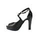 thumbnail image 3 of Zapatillas Tacones Mujer Sintetico Negro Leon 8408, 3 of 4