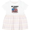 thumbnail image 3 of Inktastic My Daddy is a Veteran Girls Baby Dress, 3 of 5