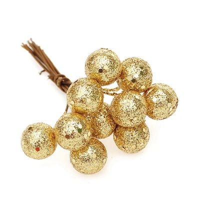 Fruit Christmas Ornament KABOER 2pcs Christmas Gold and Silver Christmas Tree Fruit Ornaments Fruit Ball Party Decorations Christmas Home Decorations New Year ()
