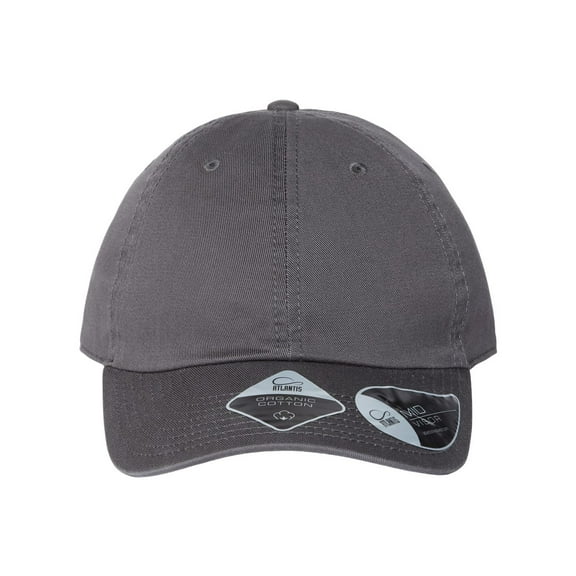 Atlantis Headwear B02695590 Sustainable Dad Hat, Dark Grey - Adjustable Size