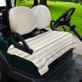 thumbnail image 2 of Golf Cart Seat Covers for 2 Seater,Beige Brown Striped Microfiber Cart Seat Towel Blanket,Modern White Abstract Art Aesthetics Absorbent NonSlip Bench Seats Protector for Golf Course 51"x31", 2 of 9