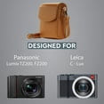 thumbnail image 5 of MegaGear Leica C-Lux, Panasonic Lumix DC-ZS200, DC-TZ200 Leather Camera Case with Strap, 5 of 48