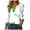 White, variant on UngA St Patrick's Day Shirt Women Plus Size Funny V Neck 3/4 Sleeve Tops Shamrock Graphic Tshirt Irish Shirts Outfit,Size M