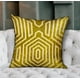 thumbnail image 2 of Plutus Goldenrod Velvet Gold Geometric Cojínde lujo de doble cara 12 "x 20" Plutus PBRA2347-1220-DP, 2 of 2