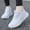 White, variant on Non Slip Work Shoes for Women, Black Non Slip Sneakers for Women, Comfortable Lightweight Walking Shoes