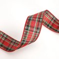 thumbnail image 3 of LaRibbons 1 1/2" Wired Ribbon | "Holiday Plaid" Red/Multi | 10 Yard Roll, 3 of 6