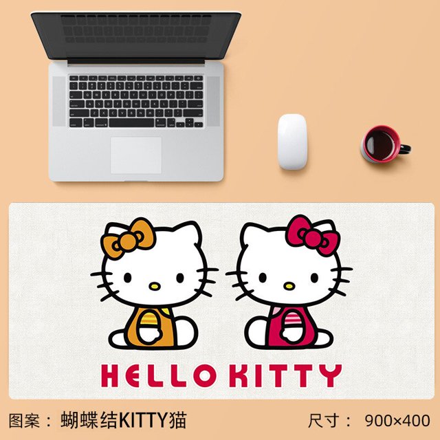 Sanrios-alfombrilla de ratón grande de dibujos animados de Anime, alfombra de ratón para juegos, alfombrilla de teclado de ordenador, almohadillas de mesa, Cinnamoroll Kuromi kawaii