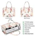 thumbnail image 2 of Large Capacity Tote Bag,Pioneer Flower Floral Print Pattern Handbag Fashion Luxury Tote Bag,15.7"x13"x 5.1" Inches,Laptop Compatible, 2 of 6