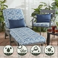 thumbnail image 5 of Greendale Home Fashions 19'' x 12'' Reversible Outdoor Throw Pillow, Set of 2, Navy, 5 of 7