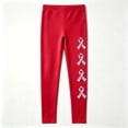 thumbnail image 5 of DeHolifer Women’s Yoga Leggings Breast Cancer Printed Straight Leg Full Length Pants, 5 of 6