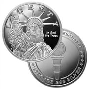 MONEY METALS MINT 1/2 Oz STATUE OF LIBERTY / MONEY METALS Silver Round, .999 Pure