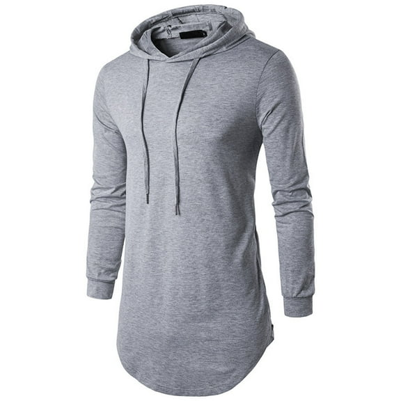Fesfesfes Long Sleeve Shirt for Men Fall Men Hooded Long Sweater Men Sports T-shirt Men Top Sale Items
