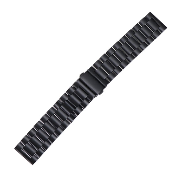 1pcs 22mm Width Metal Strap Watch Band Smart Watch Band for Gear S3 Watch(Black)