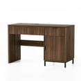 thumbnail image 6 of EYYTHUNG 47" Fluted Executive Desk, Modern Wood Home Office Desk with Charging Station, Drawer & Cabinet, Computer Writing Desk, 6 of 6