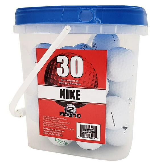 Round Two Nike Golf Balls Bucket #00119, 30 recycled golf balls
