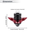 thumbnail image 4 of Unique Bargains 0.59" Motorcycle Slider Frame Aluminum Alloy Plastic Wheel Fairing Protection Crash Pad Protector Guard 2.99" 2.05"  Red 2 Pcs, 4 of 7