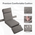thumbnail image 5 of PARKWELL Outdoor Patio Recliner Chair,Adjustable Rattan Reclining Lounge Chair with Cushion, Gray, 5 of 7