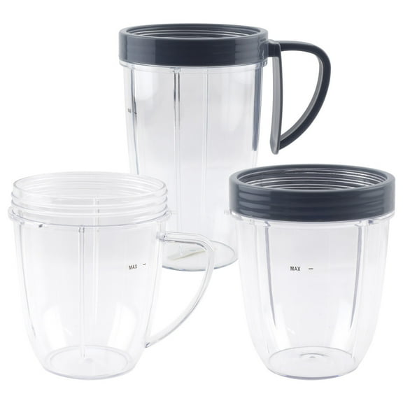 18 oz, 24 oz Cups, 2 Lip Rings Replacement Part Compatible with NutriBullet 600W 900W Blenders NB-101B NB-101S NB-201