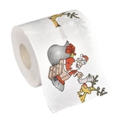 Christmas Toilet Paper,Christmas Theme Home Toilet Paper Santa Claus Xmas Tree Colored Merry Christmas Pattern Toilet Paper,Xmas Novelty Toilet Tissue for Bathroom Decor Fun Party Favors Gift