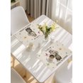 thumbnail image 5 of Rustic Groundhog Placemats Set of 4, Spring Floral Butterfly Botanical Placemats for Dining Table, Place Mats for Kitchen Tabletop, Waterproof Wipeable Dining Table Mats Set, 5 of 9