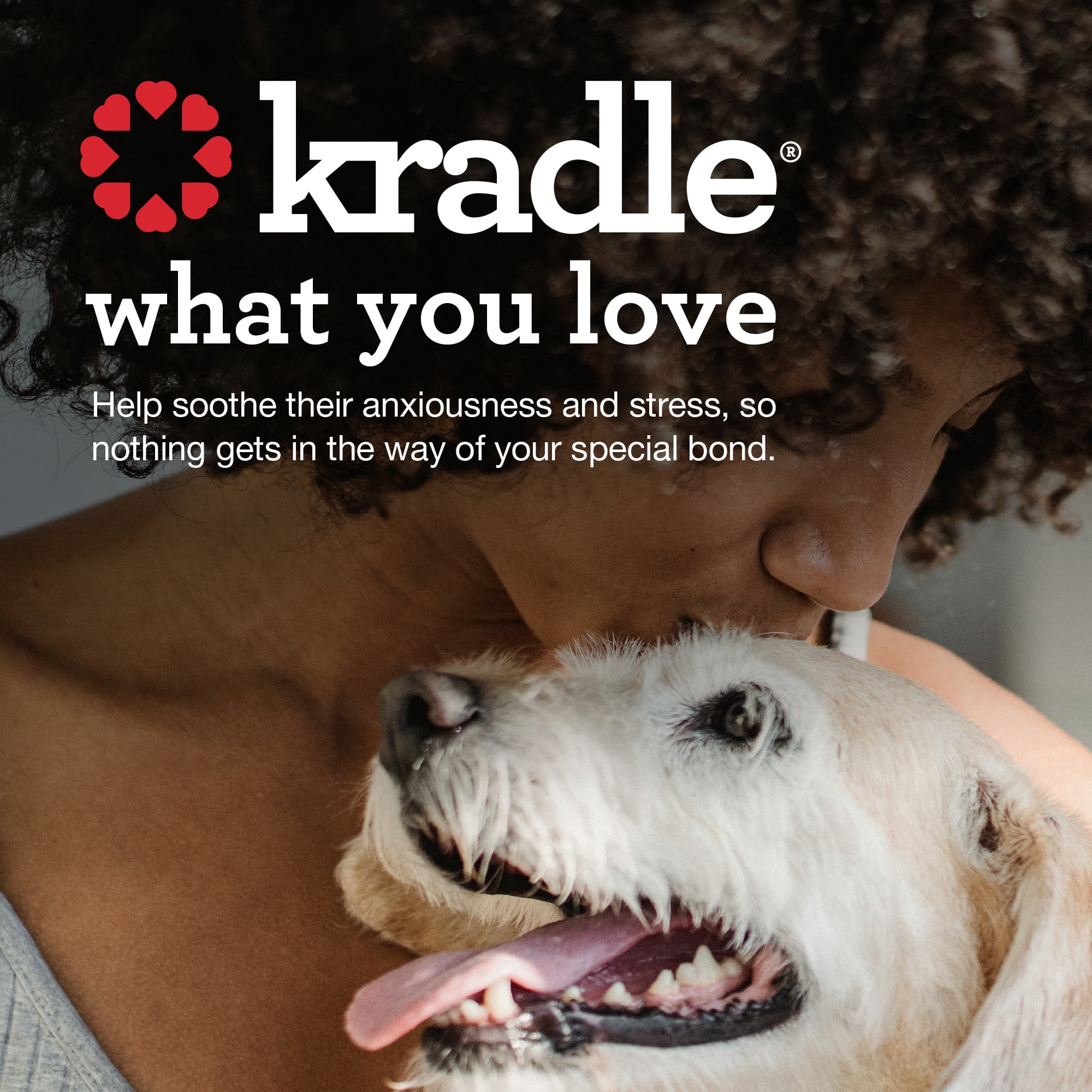 Kradle Calming Daily Soft Chews for Stress & Anxiety in Dogs, Chicken Flavor, 75 Count